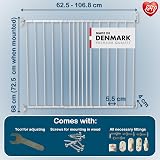 BabyDan MultiDan Extending Metal Stair Gate 62.5-106.8 cm White view 2