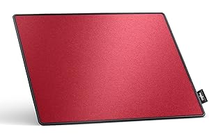 PWNAGE Precision Gaming Mouse Pad - Hybrid Soft Base Anti Slip Base, Firm Gliding Surface Mousepad for Precise Aim and Movement Control - 18" x 16" x 0.12" red Color