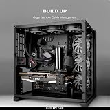 EZDIY-FAB PSU Extension Cable Kit 24Pin 8Pin to 6+2 8Pin 4+4 30cm Carbon view 7