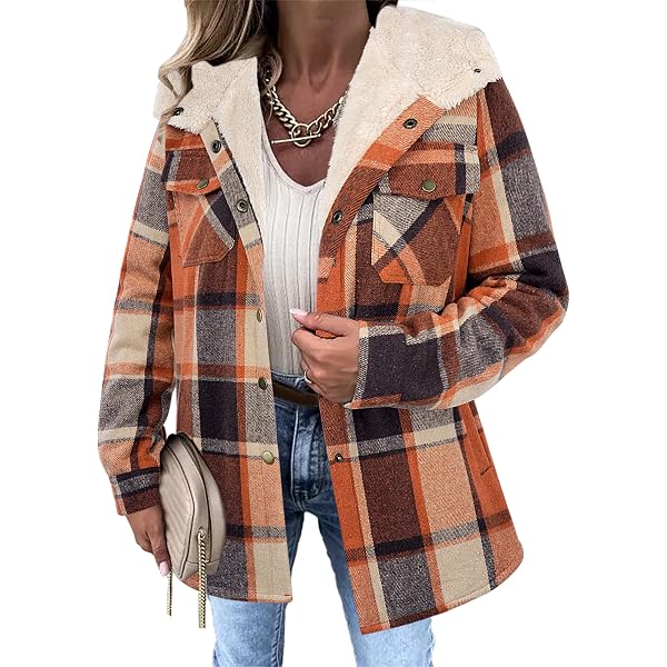 Camisa A Cuadros Para Mujer - Ideal Para Otoño Y Navidad | Manga Larga Con Botones | Tops Casuales Y Elegantes