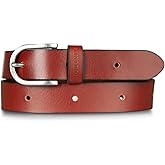 Eddie Bauer Women's Casual Leather Belts with Durable Metal Buckle
