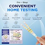 One Step 15 x 10 Parameter Urine Test Strips Dipstick Kit view 4