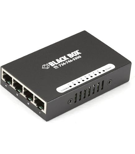 Switch ブラック Amazon.com: Black Box Switch - (5) 10/100-Mbps Copper RJ45, USB