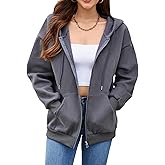 BTCOW Hoodie Zip Up Women Oversized Sweatshirts Fleece Jackets Fall Winter Coats 2025 Fashion