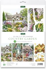 Katy Sue Country Garden 3D Die-Cut Decoupage Sheets - 12 Floral Designs view 1