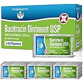 Bacitracin Antibiotic Ointment Packets - 144 Packets of Bacitracin Zinc Ointment USP - Helps Prevent Infection in Minor Cuts,