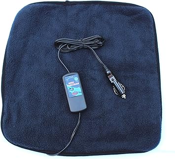 Amazon Com Car Cozy 2 Mini 12 Volt Heated Travel Pad Navy 16 X 16 With Patented Safety Timer By Trillium Worldwide Automotive