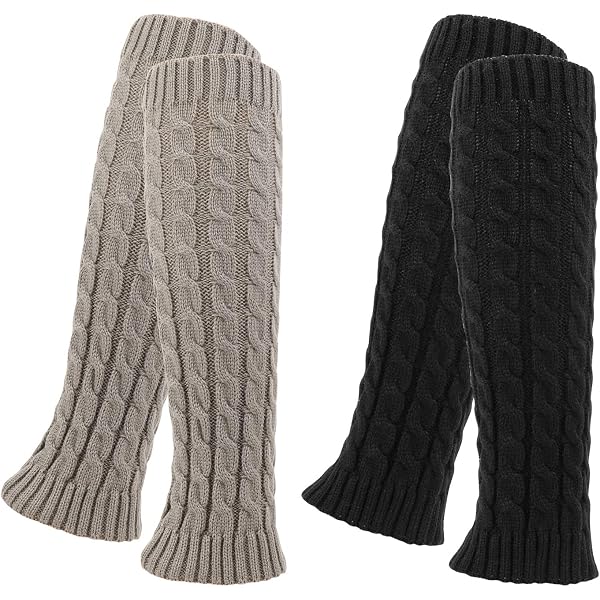 Lot De 3 Paires De Jambières Tricotées Années 80 FUIPVGI - Jambières Côtelées Pour Femmes Et Filles - Danse, Yoga, Style Rétro