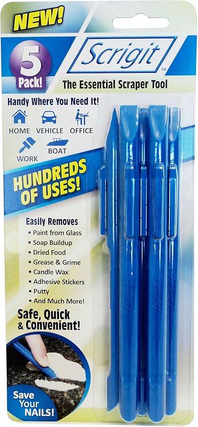 Amazon Com Scrigit Scraper Scratch Free Cleaning Tool Pack Of 5