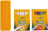 Crayola Chalk and Duster Set 24 Multicoloured Chalk Sticks and Eraser view 2