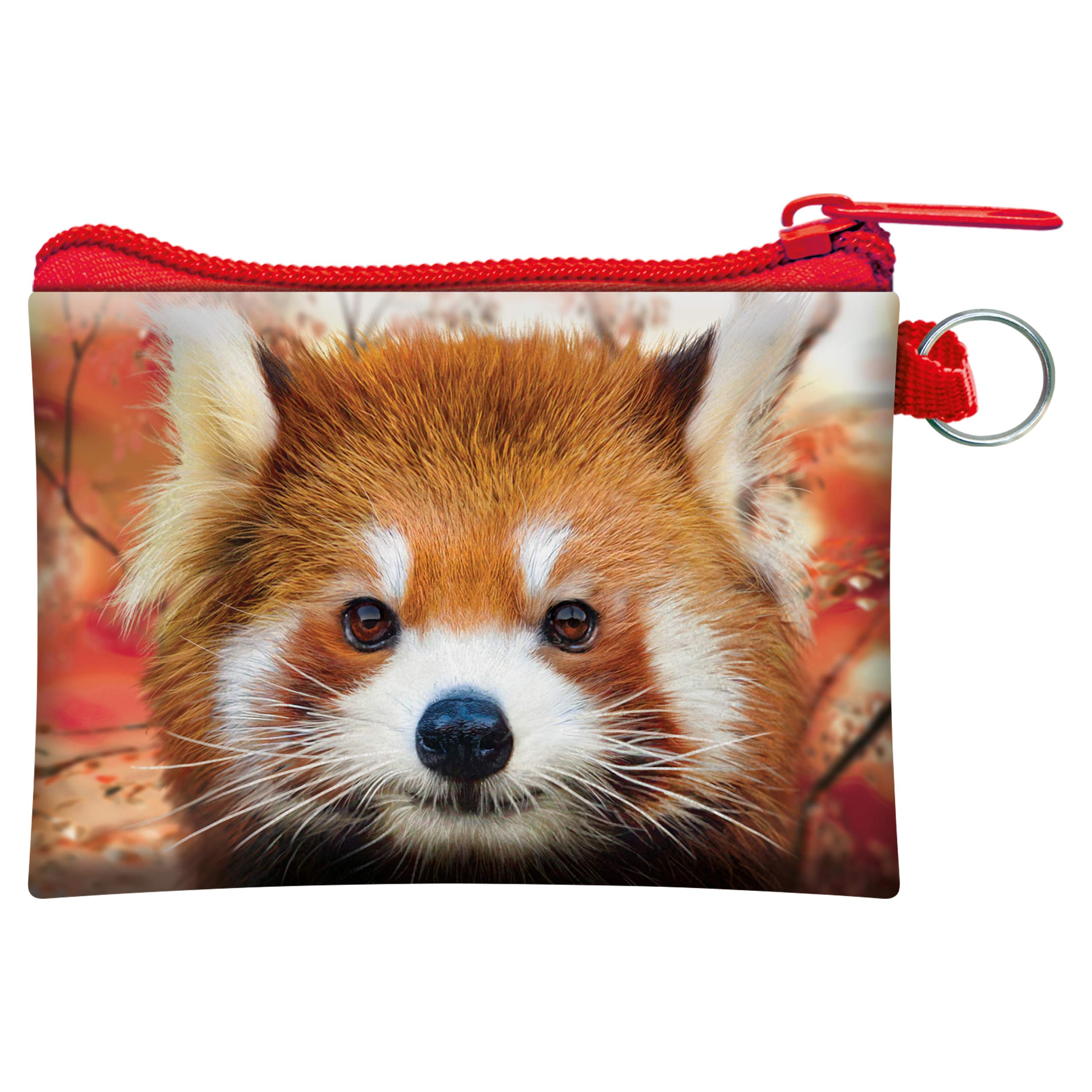 3D LiveLife Coin Purse - Baby Red Panda from Deluxebase. Lenticular Panda Themed Wallet Featuring Secure Zip, Compact Design for Cash and Card Storage. Perfect Wild Animal Gift. — image 1