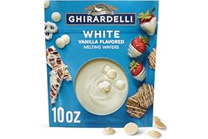 GHIRARDELLI White Vanilla Flavored Melting Wafers, 10 OZ Bag