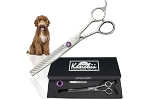 Kenchii Scorpion Dog Grooming Scissors, 46 Tooth Thinning Shears, Dog Scissors for Grooming, Professional Pet Grooming Scissors, Heavy Duty, Durable and Sharp