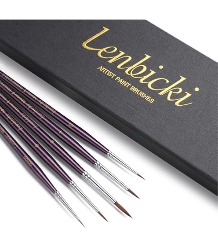 Da Vinci Nova Miniature Brush Set - 5 Brushes For Detail, Model Painting & Retouching - View #12