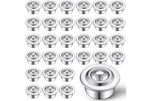 Gisafai 40 Pcs 5/8" Roller Ball Transfer Bearing Ball Transfer Bearing Casters Carbon Steel 360 Rotation for Conveyor Roller Stand Table, Load 44lbs