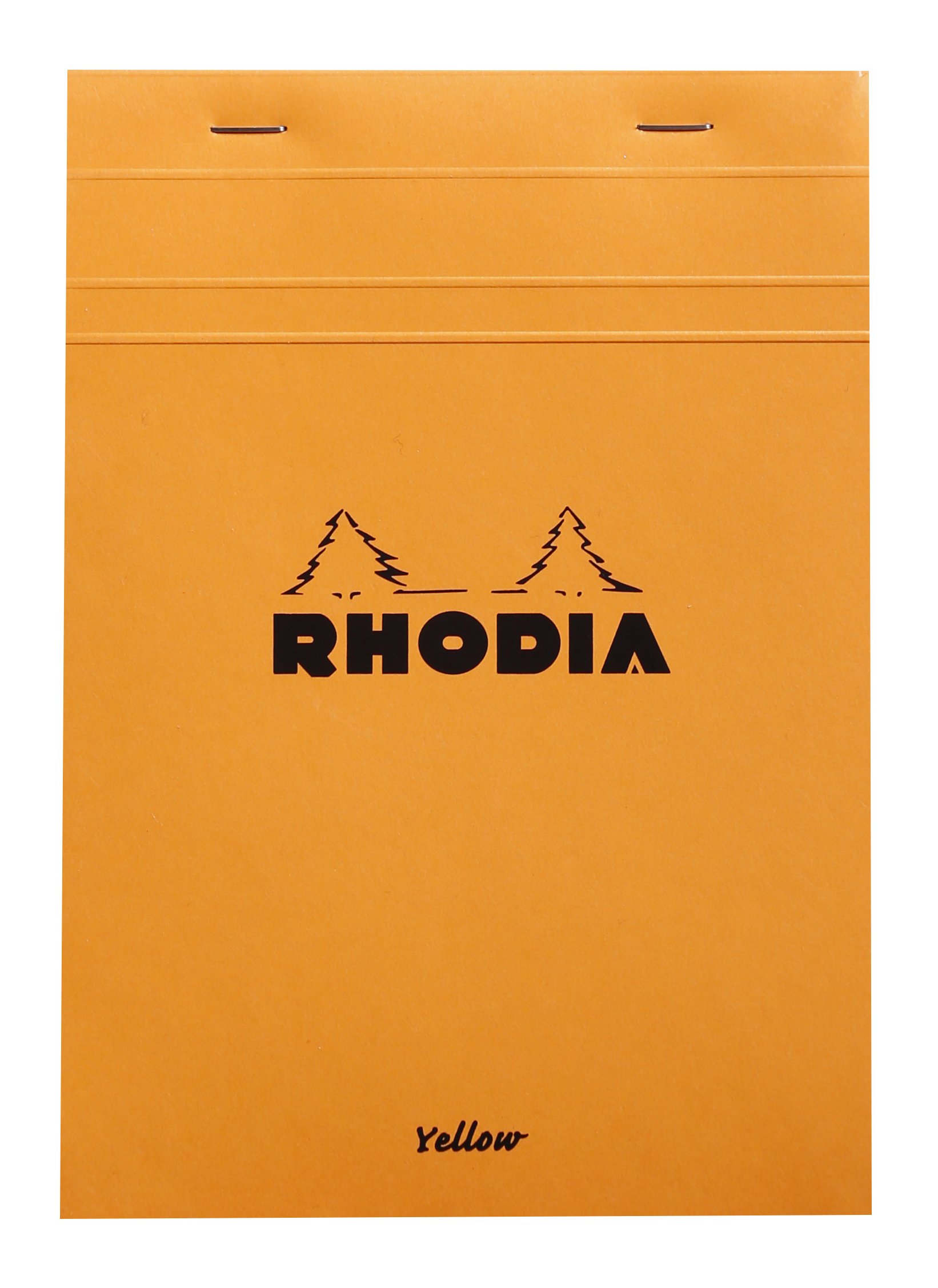 RHODIA 16260C - Stapled Notepad N°16 Orange - A5 - Small Squares - 80 Detachable Sheets - 80G Yellow Clairefontaine Paper - Soft and Waterproof Coated Card Cover - Basics
