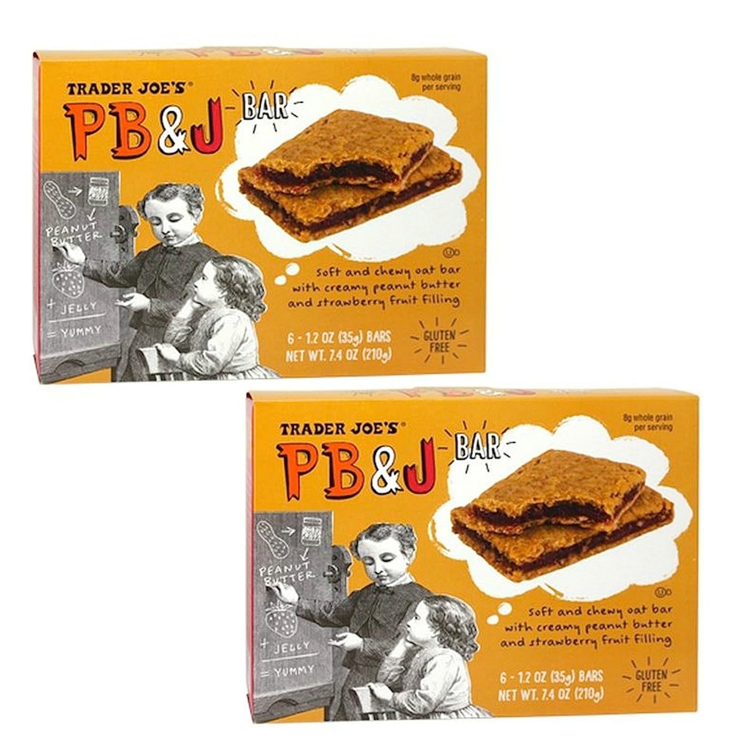 Amazon Com Trader Joe S Gluten Free Pb J Bars Pack Of 2