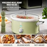 Swan Retro Slow Cooker 3.5L 200W Green SF17021GN with 3 Temps view 5