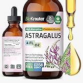 BIO KRAUTER Astragalus Tincture - Astragalus Root Extract for Immune Support - Alcohol and Sugar Free - High Absorption - Vegan Drops 4 Fl.Oz.