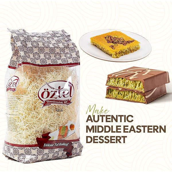 KATAIFI FOR DUBAI CHOCOLATE,(14.4 OZ – 0.9 LB) OZ DRIED & CHOPPED SHREDDED PHYLLO DOUGH, NATURAL KATAIFI SHREDDED FILLO DOUGH