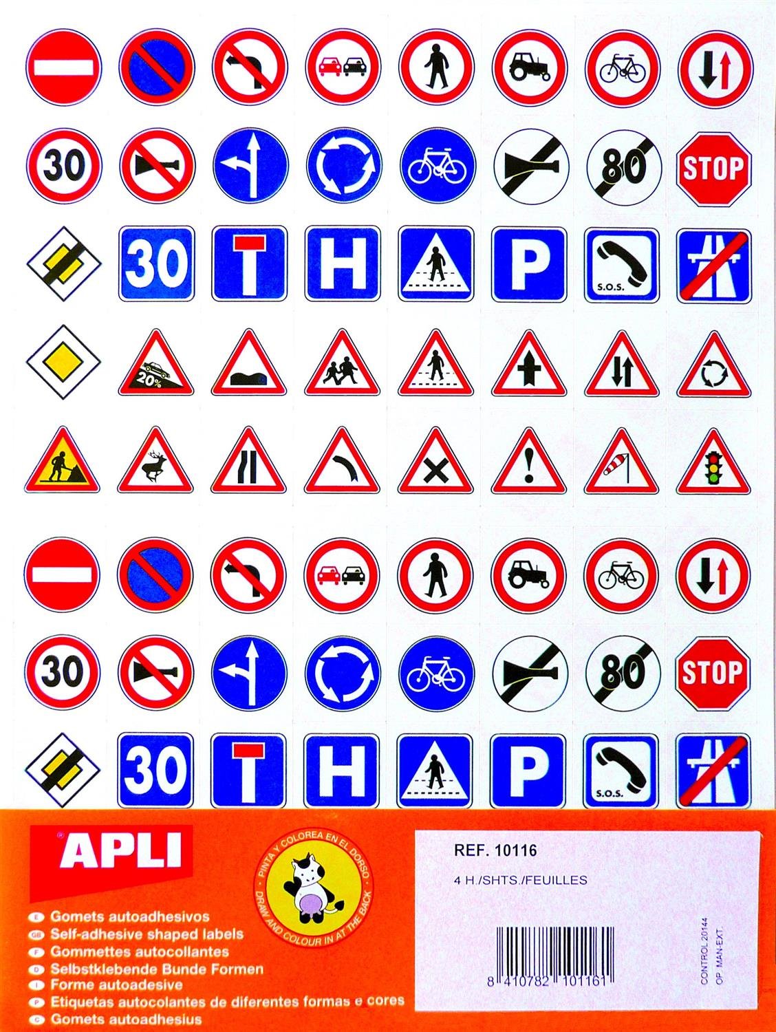 agipa 10116 Sticker Traffic Laws