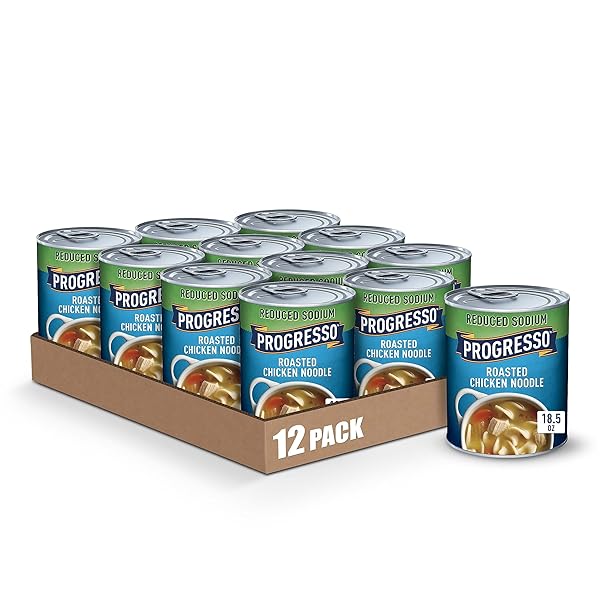 PROGRESSO REDUCED SODIUM CANNED SOUP, ROASTED CHICKEN NOODLE...
