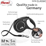 flexi Classic M Tape 5 m Black Retractable Dog Lead up to 25 kg view 3