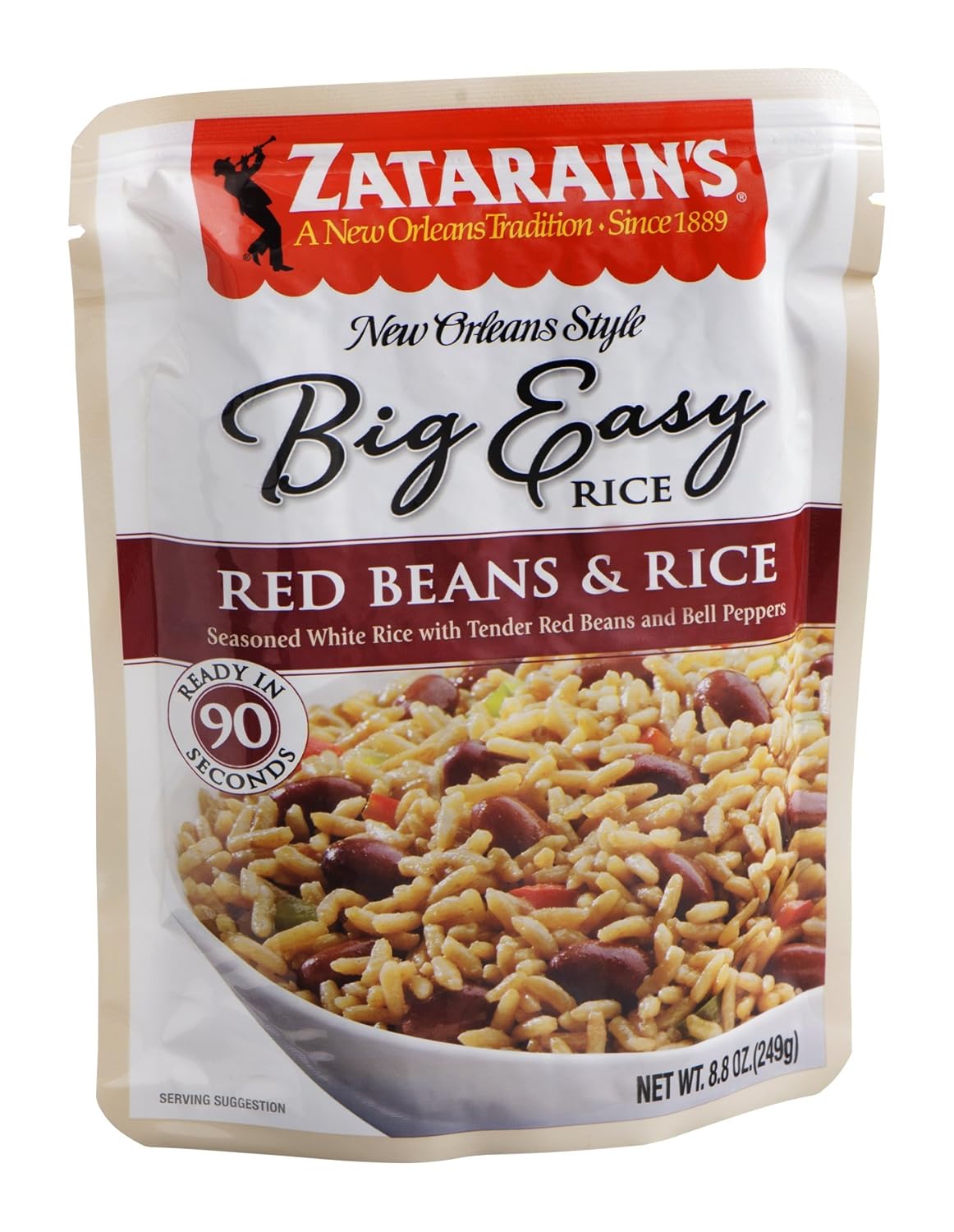 Zatarains Big Easy Red Beans and White Rice, 8.8 Ounce 8 per case. Dried Grains