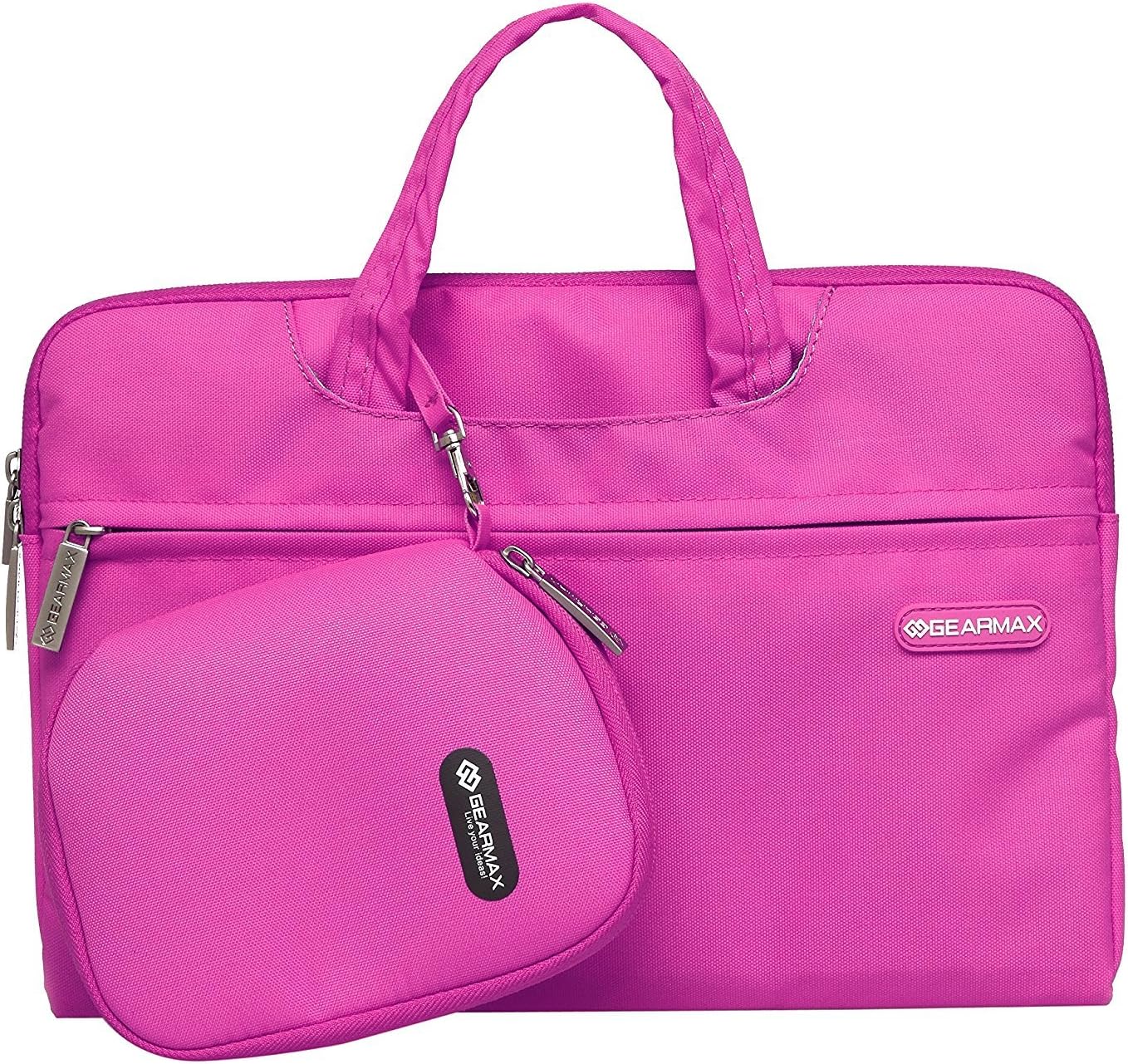 Laptop Computer Bag 13.3 inch, elecfan Waterproof Material New MacBook Laptop Sleeve Bag, Protective Notebook Carrying Case Cover for All the display with 13-13.3 inch (13-13.3 inch, Hot Pink)