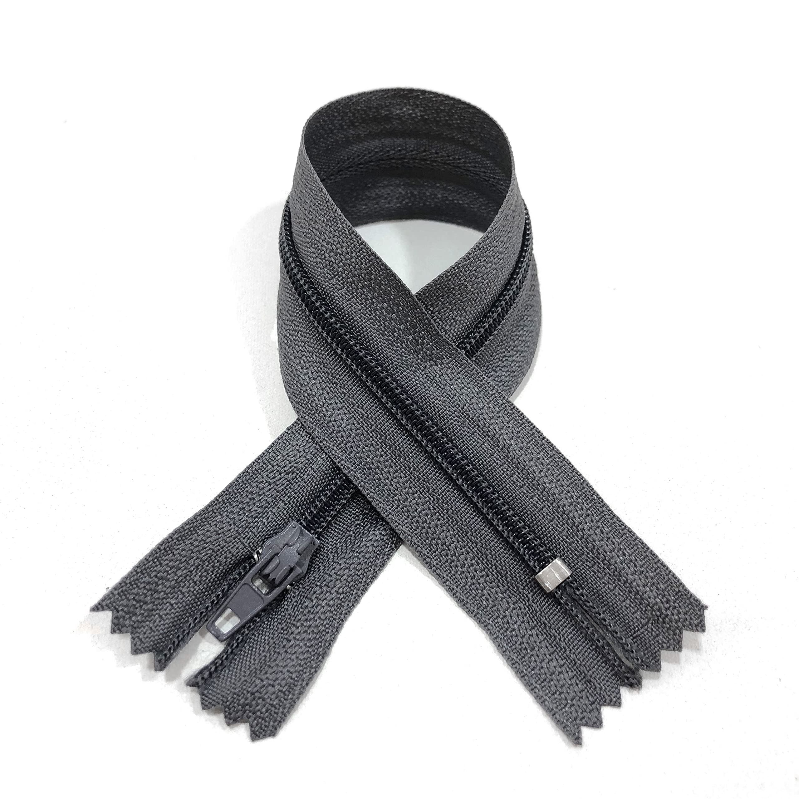 Nylon Zippers, No.3 Available in 24 Colors and Sizes, Zipper for Sewing, Zipper for Sewing Clothes, Zips for Sewing (25x40cm, Grey 311)