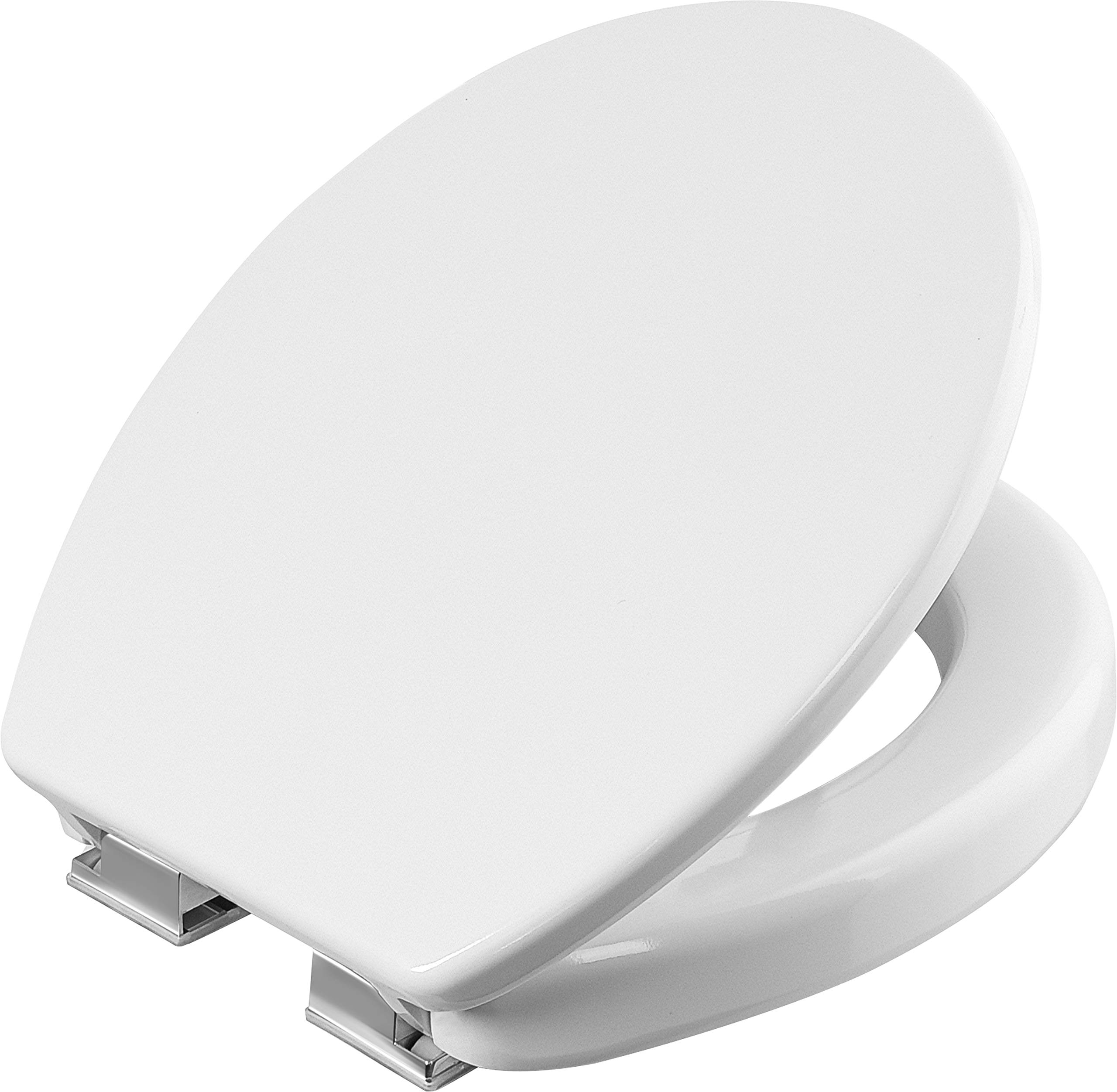 Cornat Safeline 2.0 Toilet Seat - Classic White Look - Easy-Care Duroplast - Raised Shape - Soft Close Mechanism - Simple Design Fits in Any Bathroom/Toilet Seat/Toilet Lid / KSSLSC100, M.2