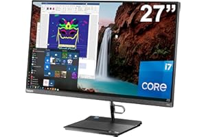 Lenovo ThinkCentre Neo 30a Gen 3 All-in-One 27" FHD Computer, Intel i7-1260P, 32GB RAM, 1TB NVMe SSD, USB 3.2, WiFi, Bluetooth, Webcam, Windows 11 Pro, Black, AIO Desktop