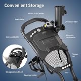 Caddytek Explorer Vsersion 8 4 Wheel Golf Push Cart Dark Grey view 4