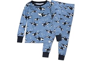 HonestBaby baby-boys 2-piece Pajamas Sleepwear Pjs 100% Organic Cotton for Baby, Toddler, Kids, Boy