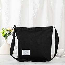 Covelin Women's Retro Large Size Canvas Shoulder