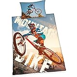 Housse De Couette Vélo Simple Noir Et Blanc 240X260 Cm Parure De