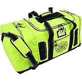 Newly Redesigned Lightning X Firefighter Fireman Quad-vent Turnout Gear Bag w/Helmet Compartment, Mesh Vents & Maltese Cross for First Responder