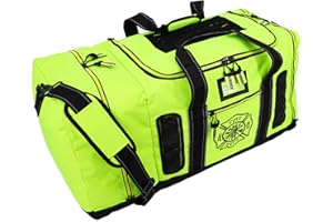 LIGHTNING X PRODUCTS Newly Redesigned Lightning X Firefighter Fireman Quad-vent Turnout Gear Bag w/Helmet Compartment, Mesh Vents & Maltese Cross for First Responder