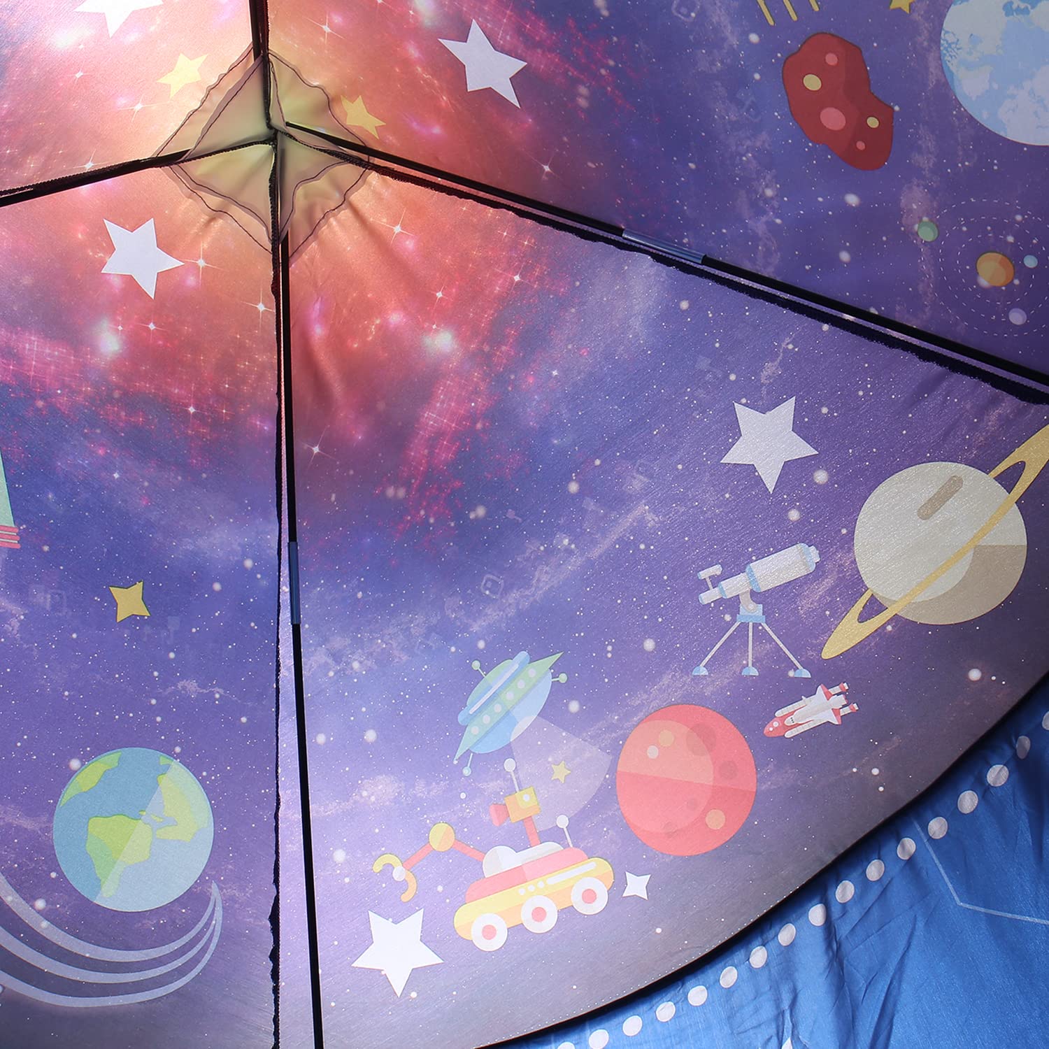 Rocket Ship Tent for Kids Pop-Up Rocket Play Tent Astronaut Space Tent Playhouse for Boys & Girls