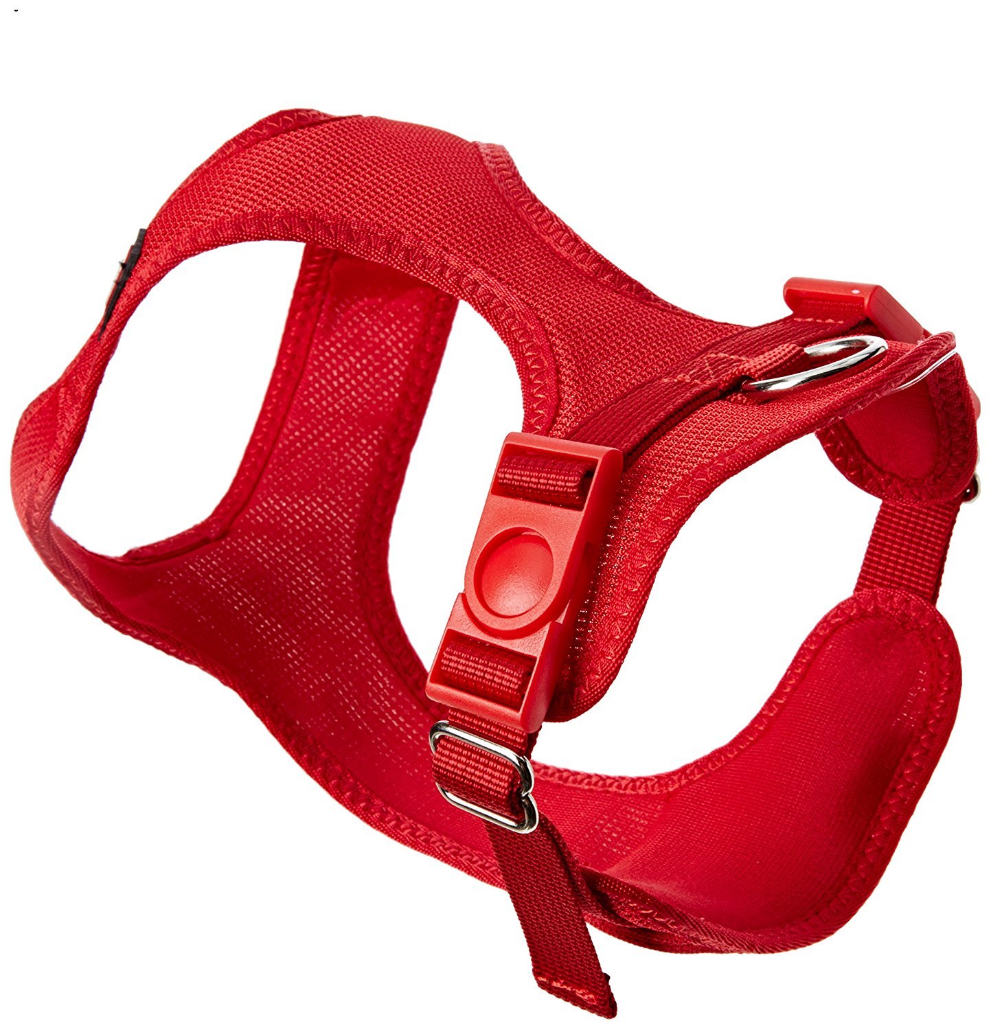 TRIXIE comfort soft touring harness size S: chest circumference 13–19.7 inches/0.8 inches in red – padded dog harness for jogging with infinitely adjustable belly strap for small dogs, 16273