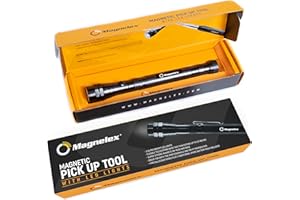Magnelex Magnetic Pickup Tool - Christmas Gifts for Men - Extendable Telescopic Magnet Tool with Bright LED Light and Flexible Neck - Unique Gadget Gifts Stocking Stuffers for Men
