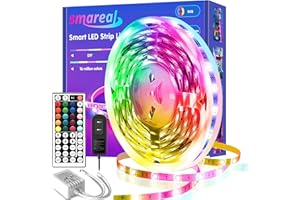 Led Lights for Bedroom 32.8ft , smareal Led Lights with 44 Key IR Remote, Color Changing Led Strip Lights, Led Light Strips U