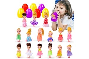 Bennol Cute Girl Dolls, Little Dolls Set with Hair and Clothes, Princess Dolls Toys for Dollhouse, Party Favors Toys for 3 4 5 6 Year Old Girls Toddlers Kids Gifts, Classroom Exanged Gifts(15 PCS)