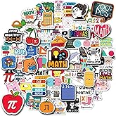 zheyistep 200 PCS Math Stickers Bulk for Teens Adults, Math Stickers Pack for Students Teachers, Math Teacher Gift Waterproof Vinyl Decals for Laptop Water Bottle Journaling Phone