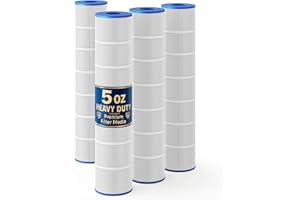 Swimara Upgraded 5oz CV580 Pool Filter Cartridges, Compatible with Jandy CL580 & CV580, Replaces OEM A0104100, R0357900, Pleatco PJAN145, 4-Pack, 580 Sq.Ft Total, Premium Media