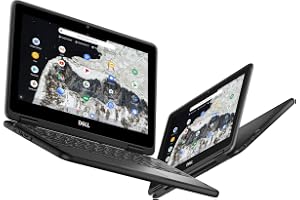 Dell Chromebook 3100 2-in-1 Laptop Computer Touchscreen PC, Intel Celeron N4000, 4GB RAM, 32GB eMMC, Japanese Keyboard, USB Type-C, Chrome OS (Renewed)