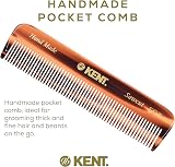 KENT 112mm Handmade Pocket Comb - Fine Tooth Styling for Fine Thinning Hair Wet view 3