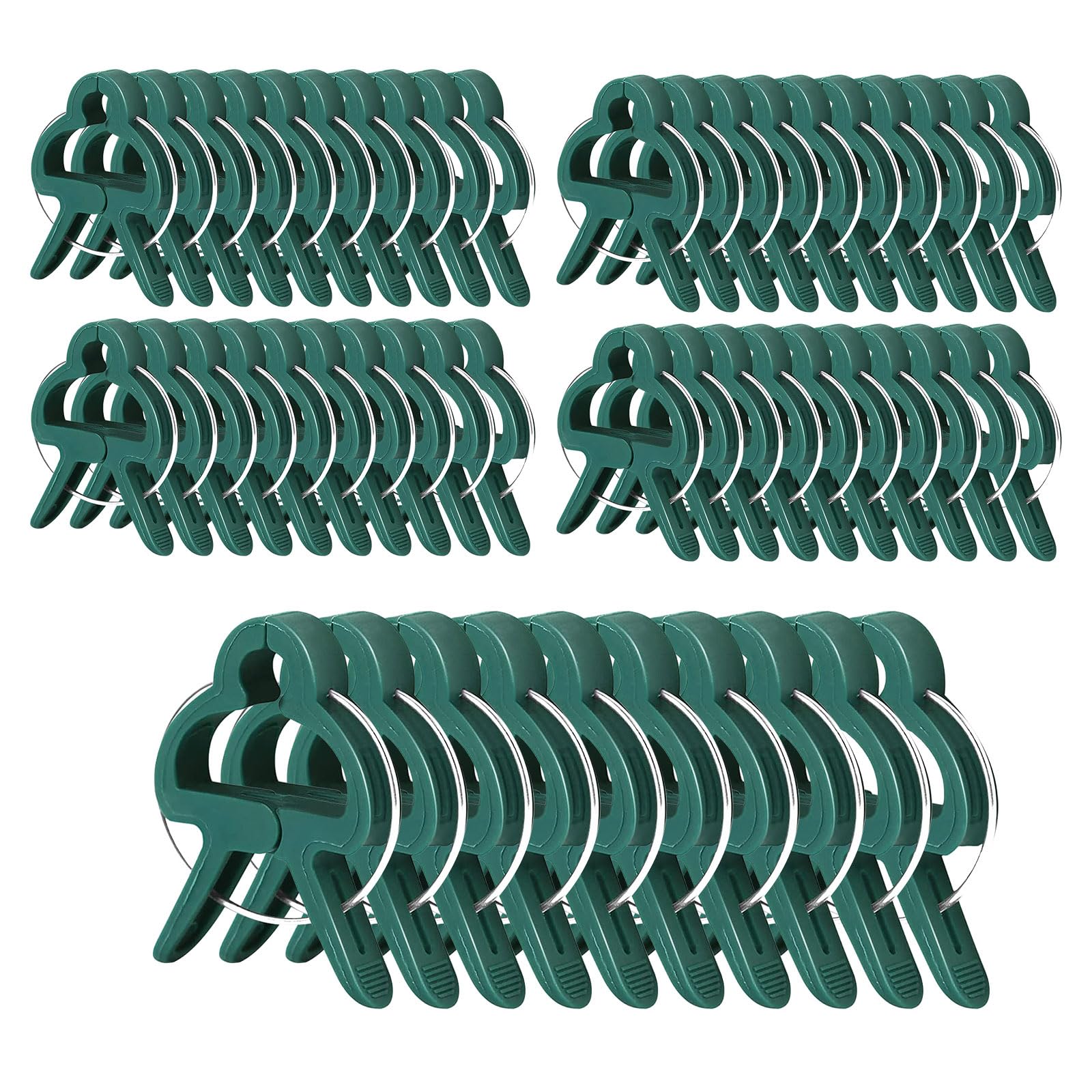 50 Pcs Plant Clips,Garden Plant Support Cips for Tomato Cage, Outdoor Bamboo Stakes, Climbing Plants, Vines, Gentle Plant & Flower Trellis Clips for Plant Stalks, Stems