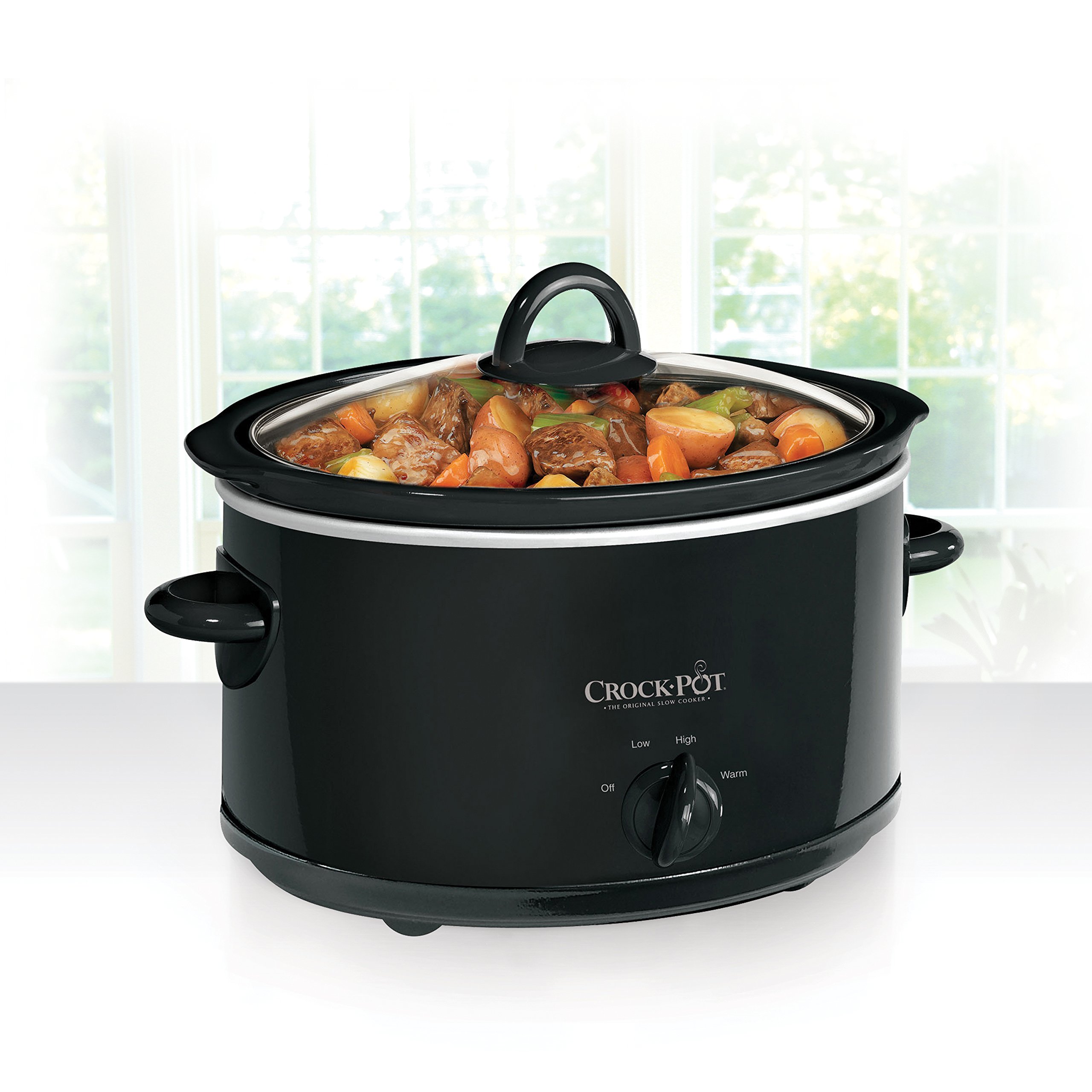 CrockPot 4Quart Manual Slow Cooker, Black Buy Online in UAE