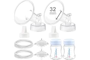 Maymom Pump Parts Compatible with Spectra S2 S1, 32 mm Flange Valve Tube Bottle Backflow Protector, Not Original Spectra S2 Replacement Pump Parts Duckbill Valve Bottle Membrane